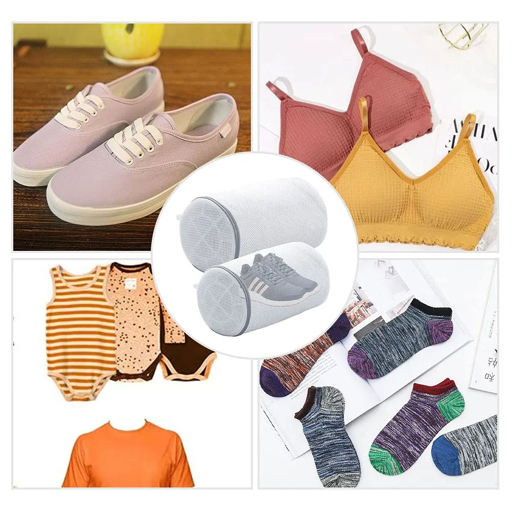 2 Pcs Shoe Washing Machine Bag, Laundry Shoes Bag Dryer Door Shoe Net for Delicates Trainers Socks Bras