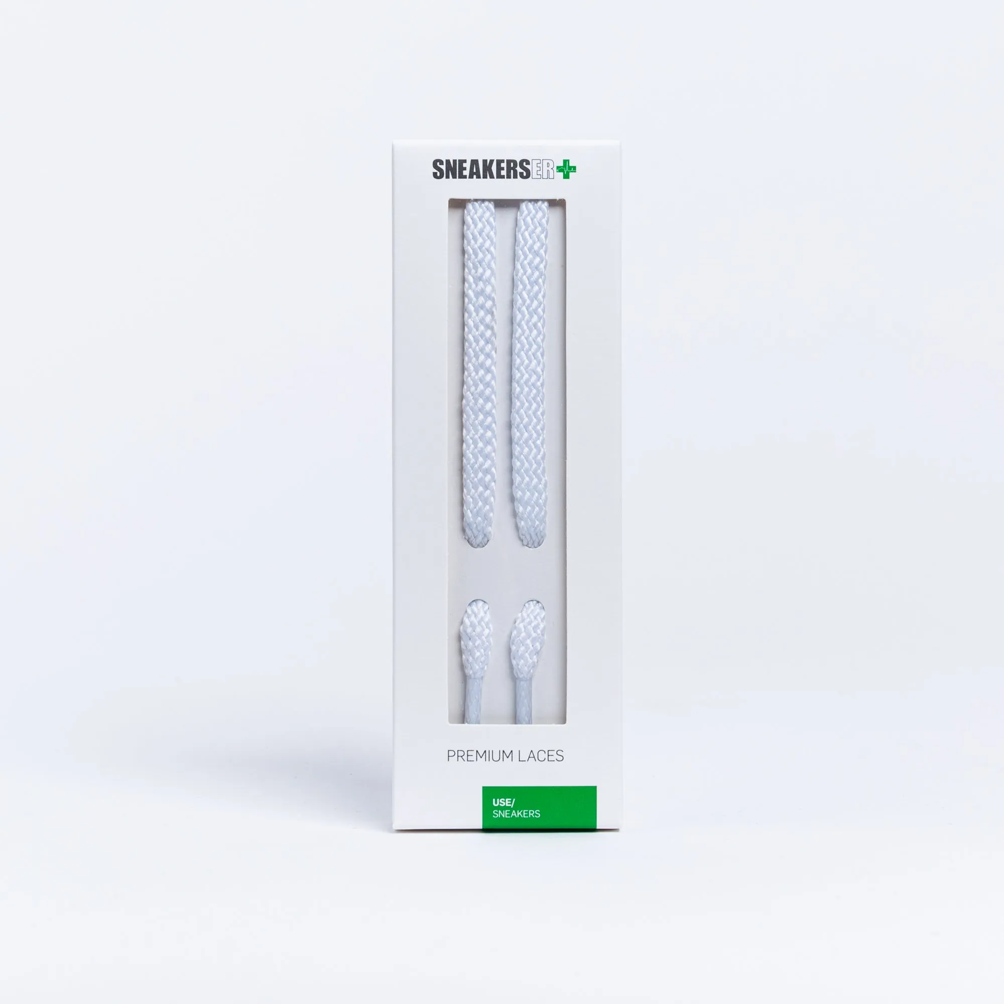 3 PACK GIFT BOX: BOSTON FLAT SNEAKER LACES 120cm: WHITE