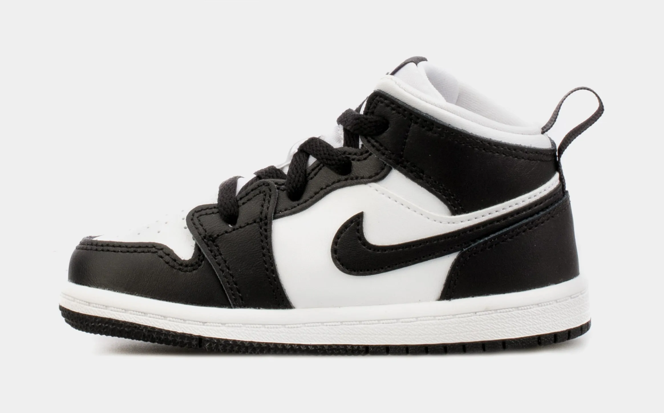 Air Jordan 1 Mid Hologram Infant Toddler Lifestyle Shoes (Black)