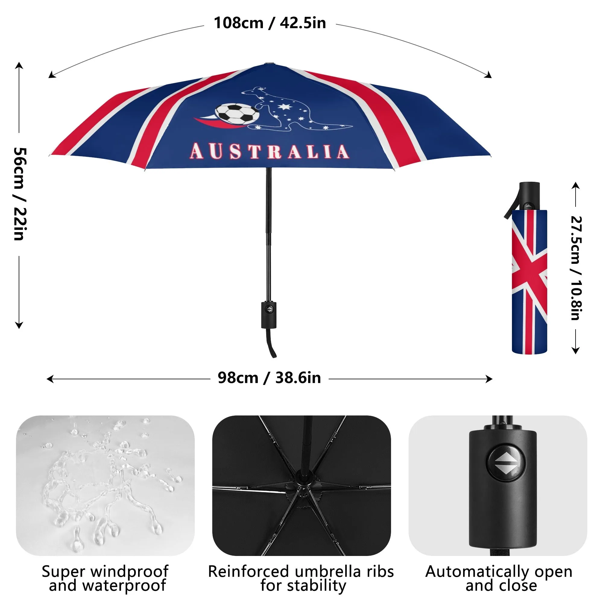 All Over Print Umbrella-Australia