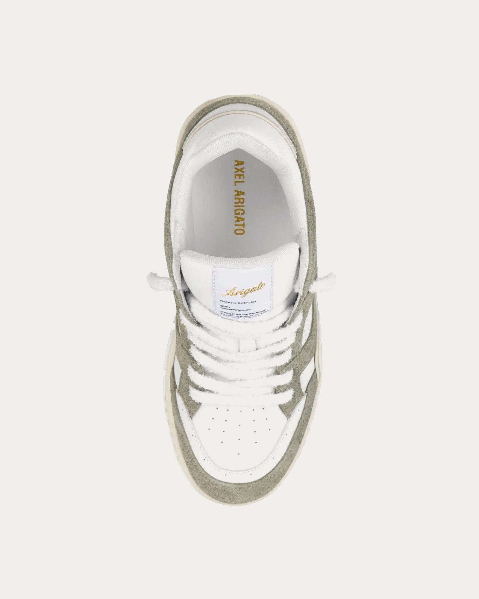 Area Lo Fluffy Off White / Light Green Low Top Sneakers