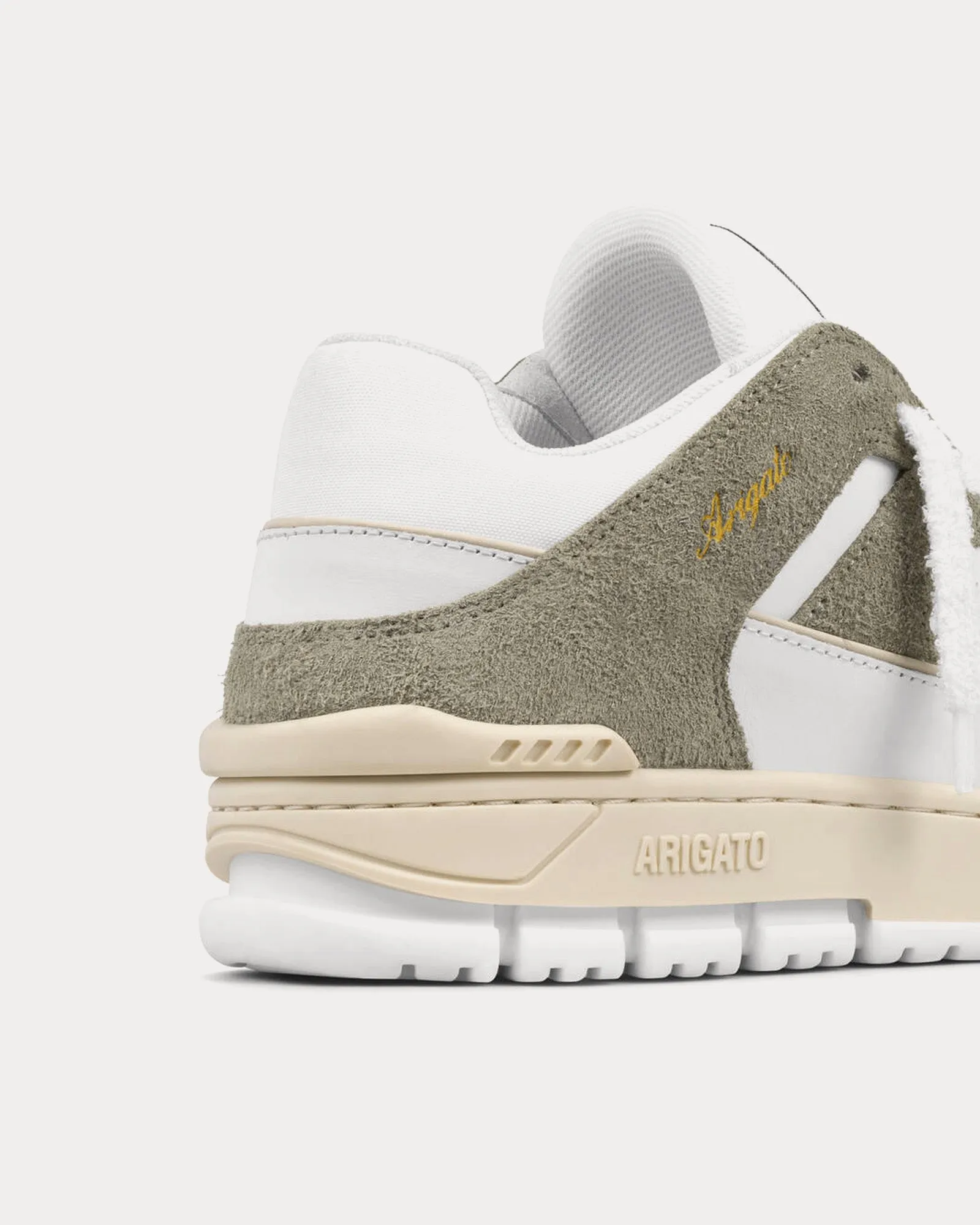 Area Lo Fluffy Off White / Light Green Low Top Sneakers