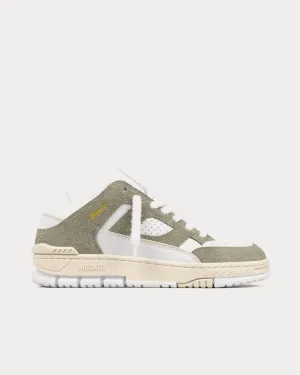Area Lo Fluffy Off White / Light Green Low Top Sneakers