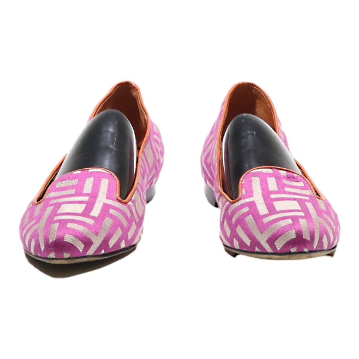 BAMS Loafer Shoes Purple Canvas Womens UK 6