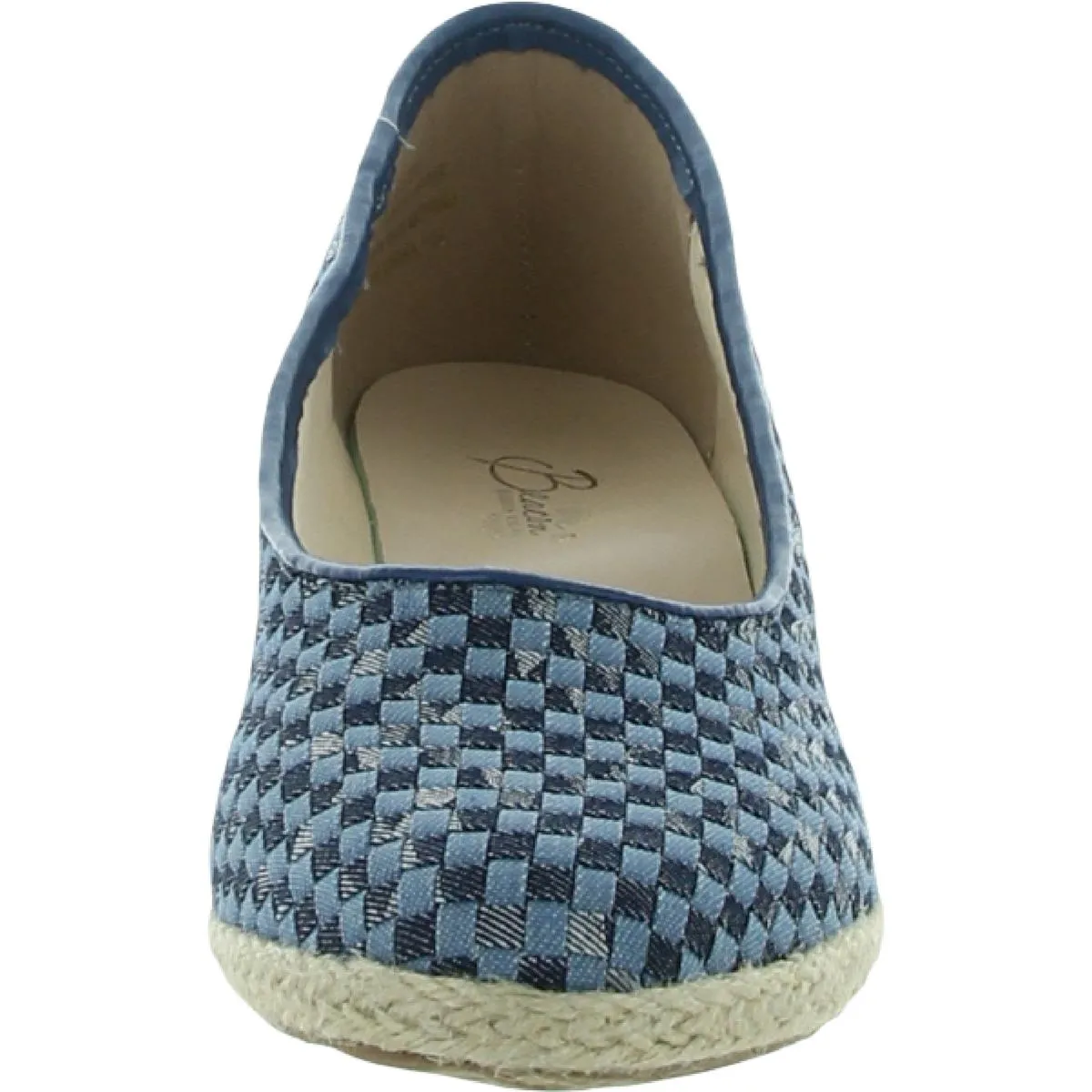 Beacon Womens Newport Canvas Slip On Espadrille Heels