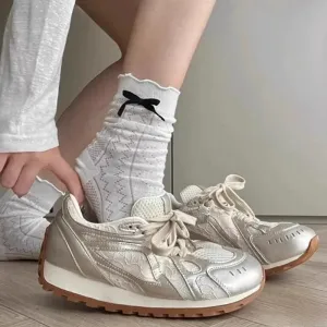 binfenxie  -  Mesh Hollow Platform Sneakers for Women Designer Soft-soled Casual Outdoor Sport Shoes Ladies Fashion Luxury Zapatos De Mujer