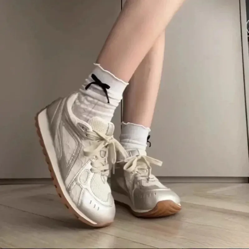 binfenxie  -  Mesh Hollow Platform Sneakers for Women Designer Soft-soled Casual Outdoor Sport Shoes Ladies Fashion Luxury Zapatos De Mujer