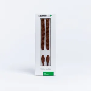 BOSTON FLAT SNEAKER LACES 120CM X 8mm BROWN