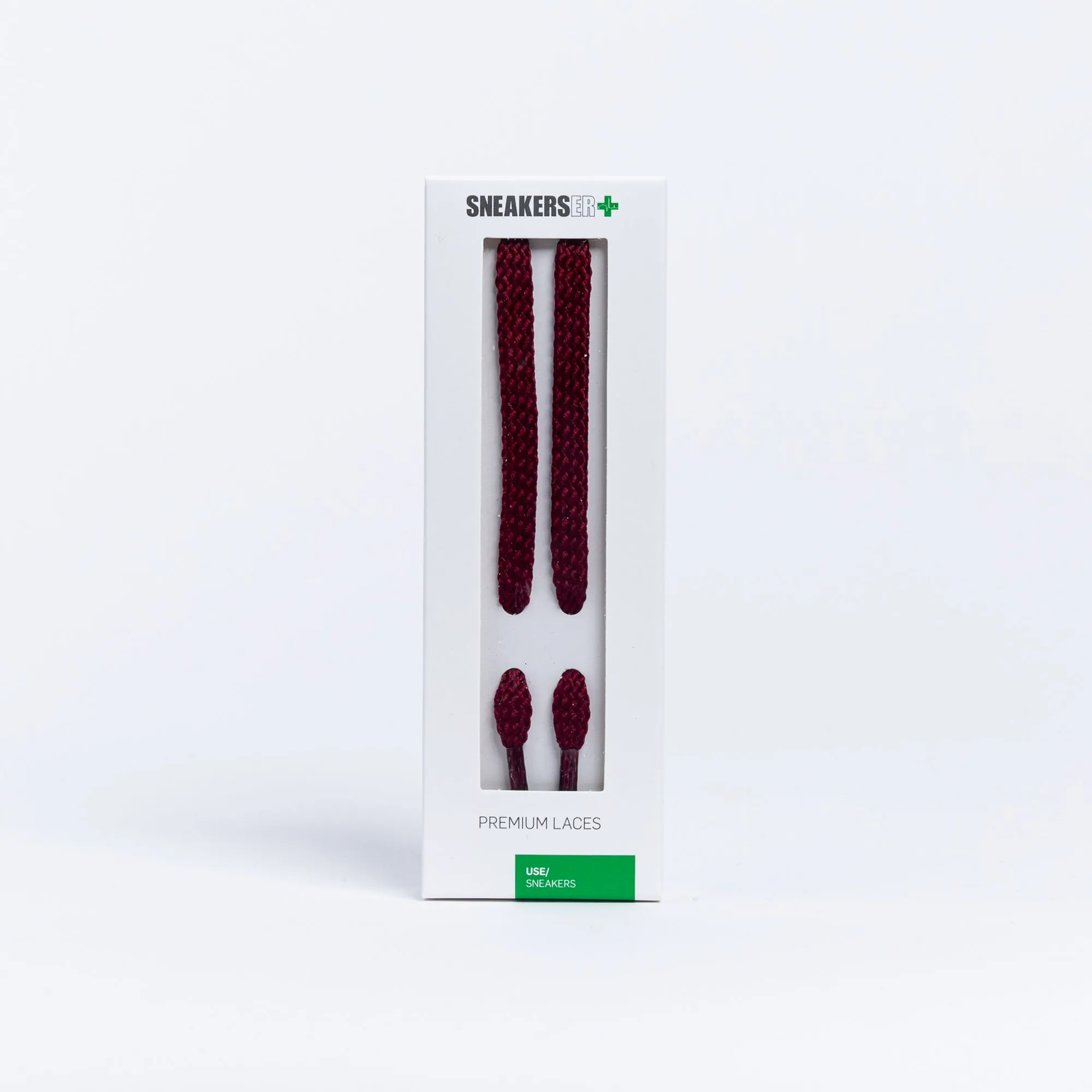 BOSTON FLAT SNEAKER LACES 120CM X 8mm BURGUNDY