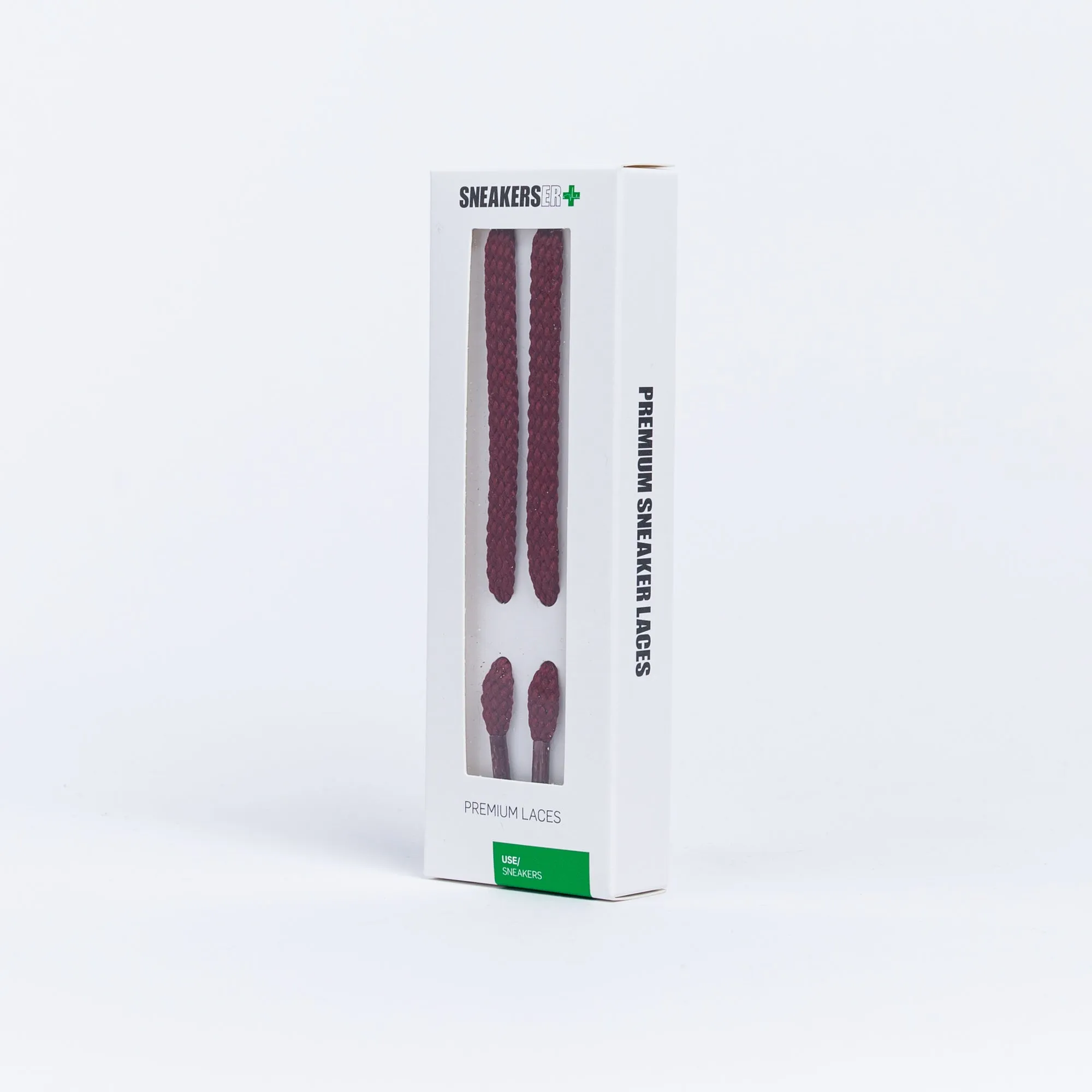 BOSTON FLAT SNEAKER LACES 120CM X 8mm BURGUNDY