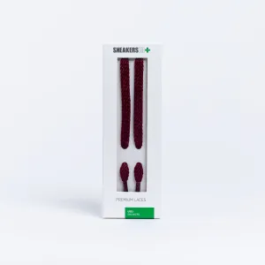 BOSTON FLAT SNEAKER LACES 120CM X 8mm BURGUNDY
