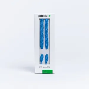 BOSTON FLAT SNEAKER LACES 120CM X 8mm LIGHT BLUE