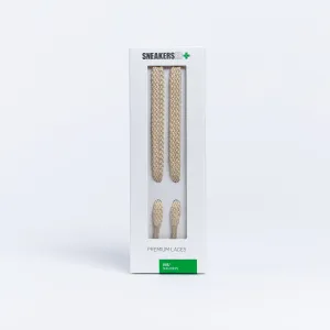 BOSTON FLAT SNEAKER LACES 120CM X 8mm NATURAL