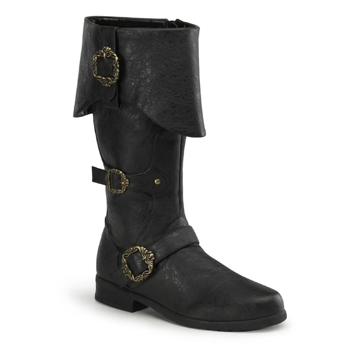 CARRIBEAN-299 Funtasma Blk Distressed Pu Shoes