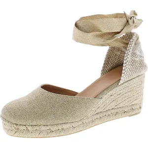 Castaner Womens Carina Metallic Espadrille Wedge Sandals