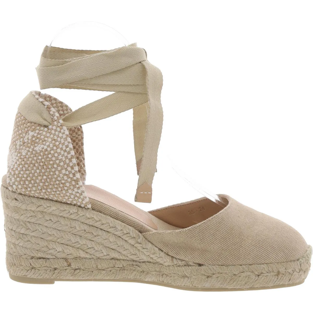 Castaner Womens Carina Metallic Espadrille Wedge Sandals