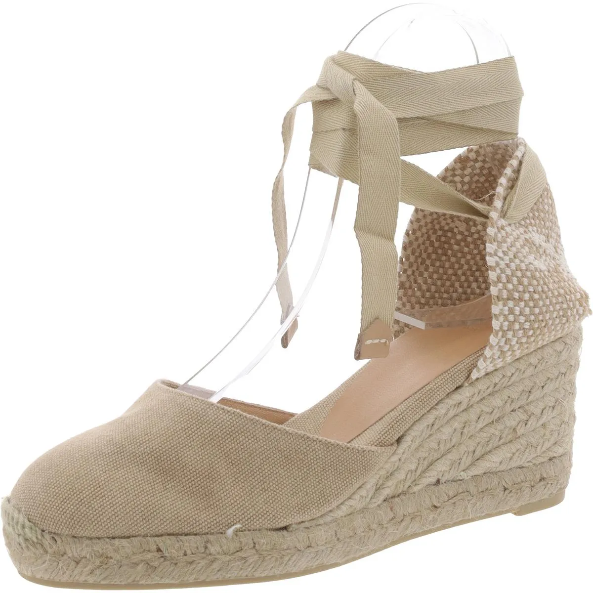 Castaner Womens Carina Metallic Espadrille Wedge Sandals