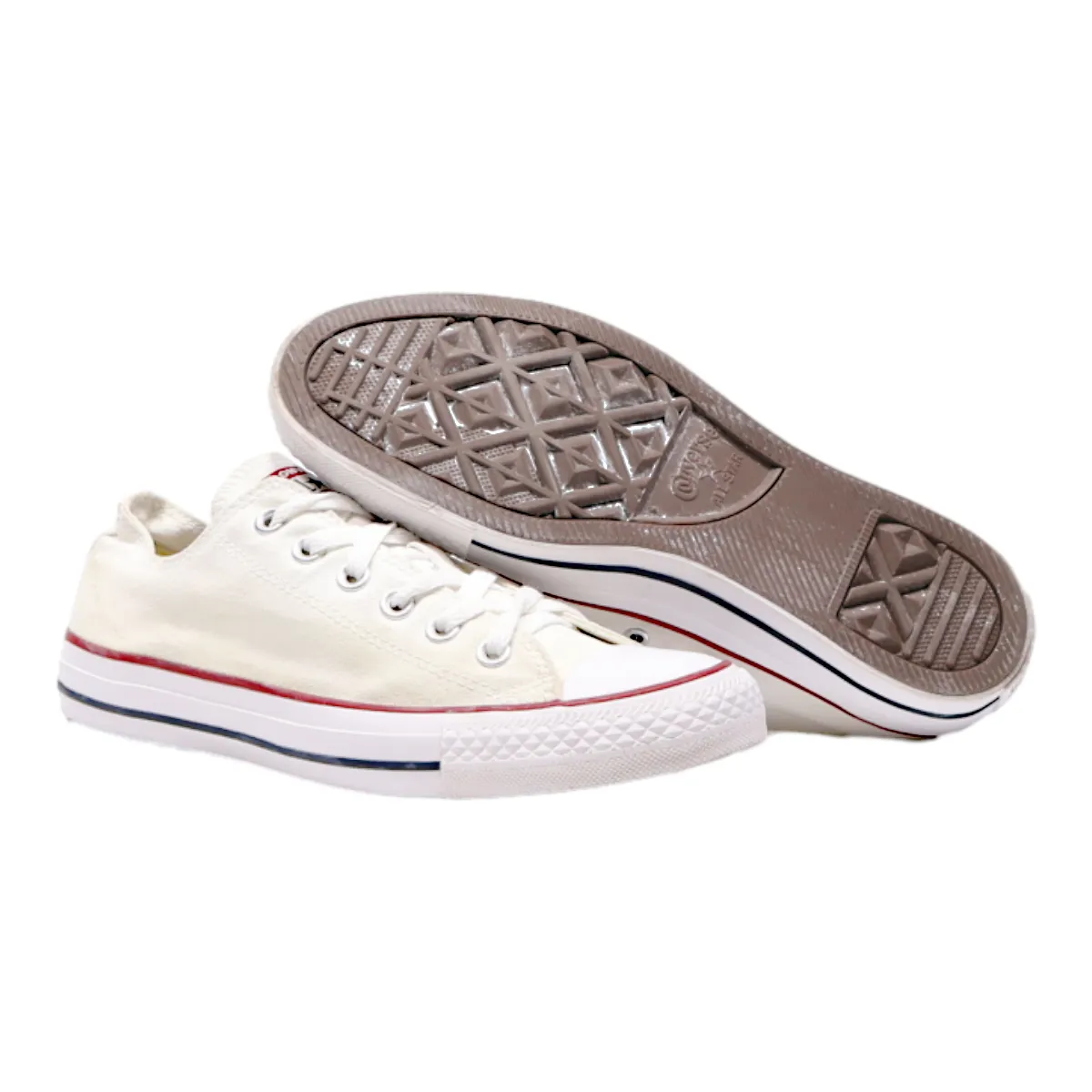 CONVERSE Chuck Taylor All Star 2017 Low Top Trainers White Canvas Womens UK 6.5