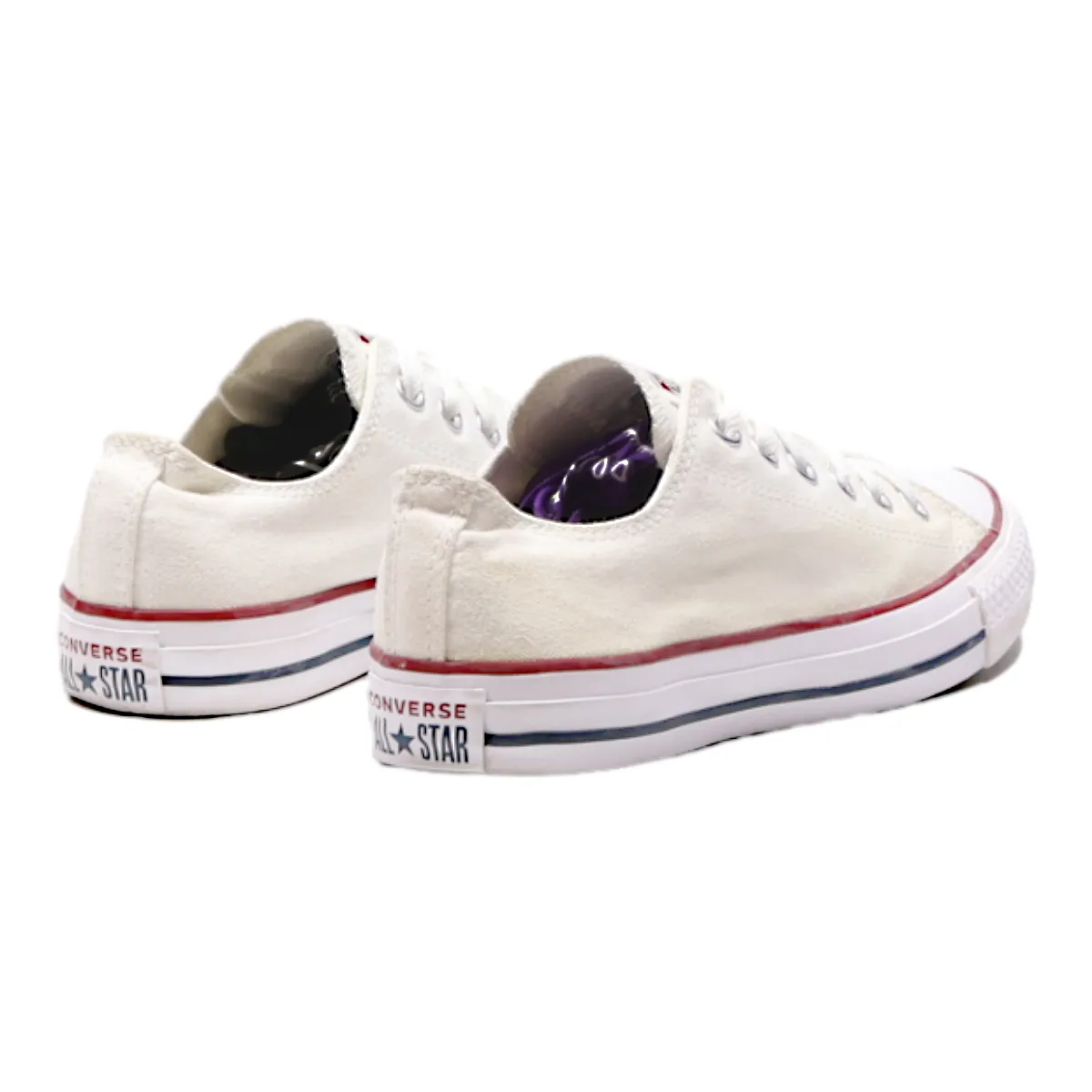 CONVERSE Chuck Taylor All Star 2017 Low Top Trainers White Canvas Womens UK 6.5