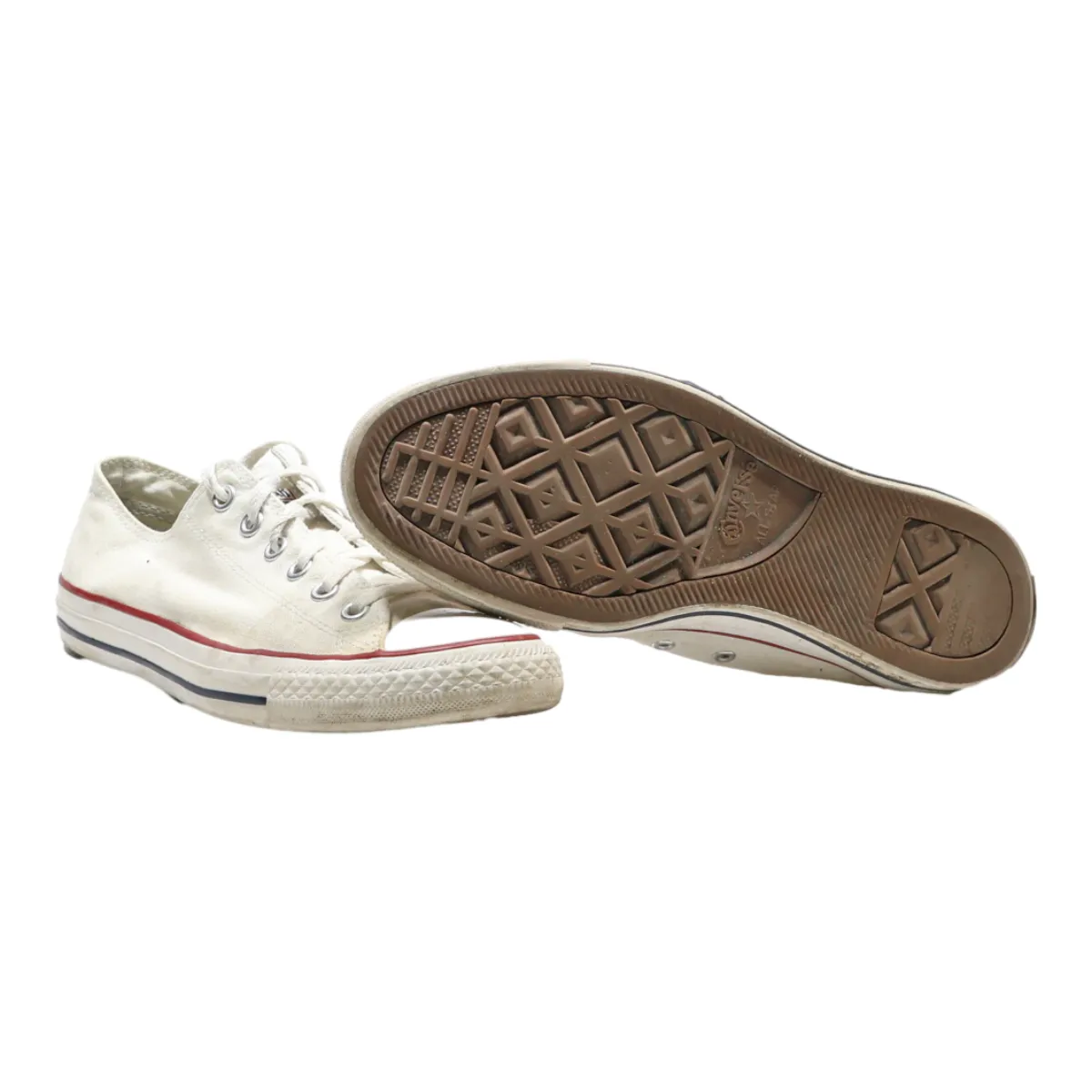 CONVERSE Chuck Taylor All Star 2017 Low Top Trainers White Canvas Womens UK 7.5
