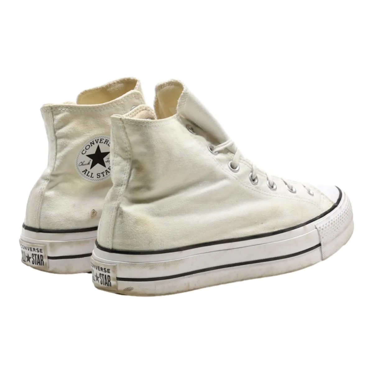 CONVERSE Chuck Taylor All Star 2020 Platform Trainers White Canvas Womens UK 9