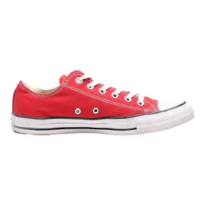 CONVERSE Chuck Taylor All Star Low Top Trainers Red Canvas Womens UK 7.5