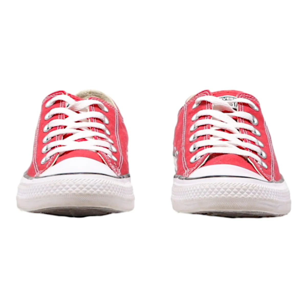 CONVERSE Chuck Taylor All Star Low Top Trainers Red Canvas Womens UK 7.5