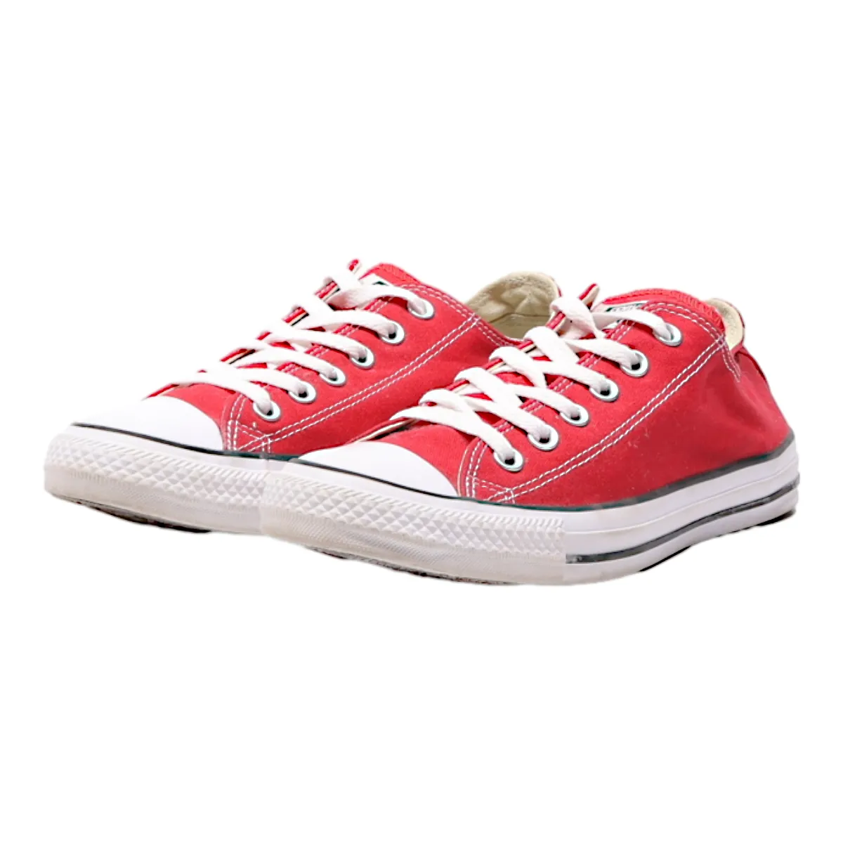 CONVERSE Chuck Taylor All Star Low Top Trainers Red Canvas Womens UK 7.5