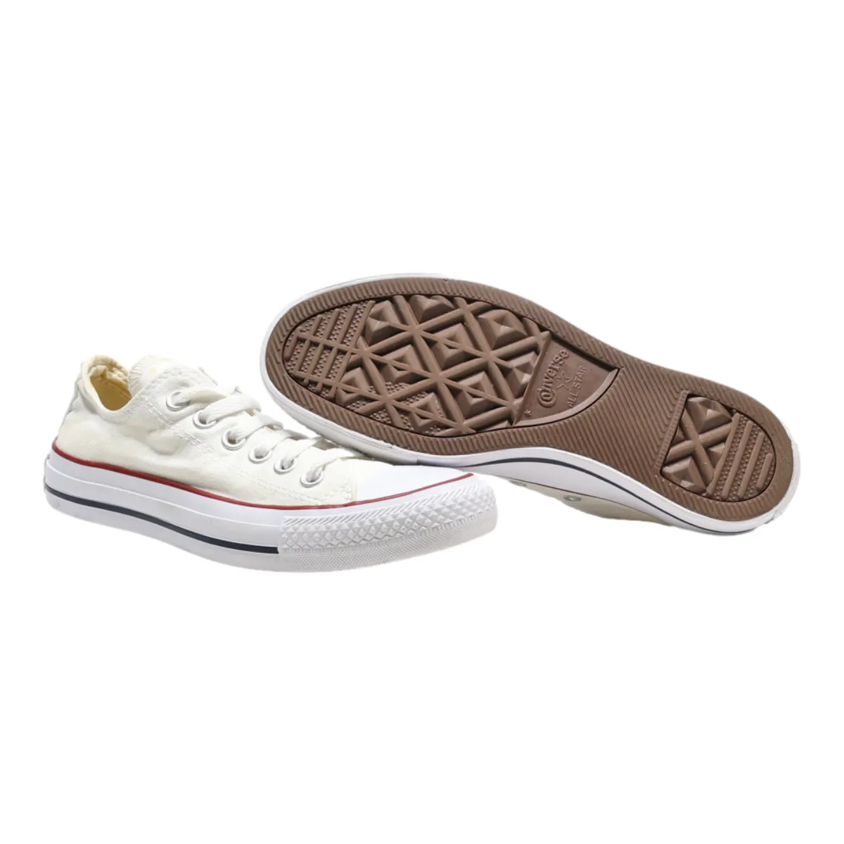 CONVERSE Chuck Taylor All Star Low Top Trainers White Canvas Womens UK 5