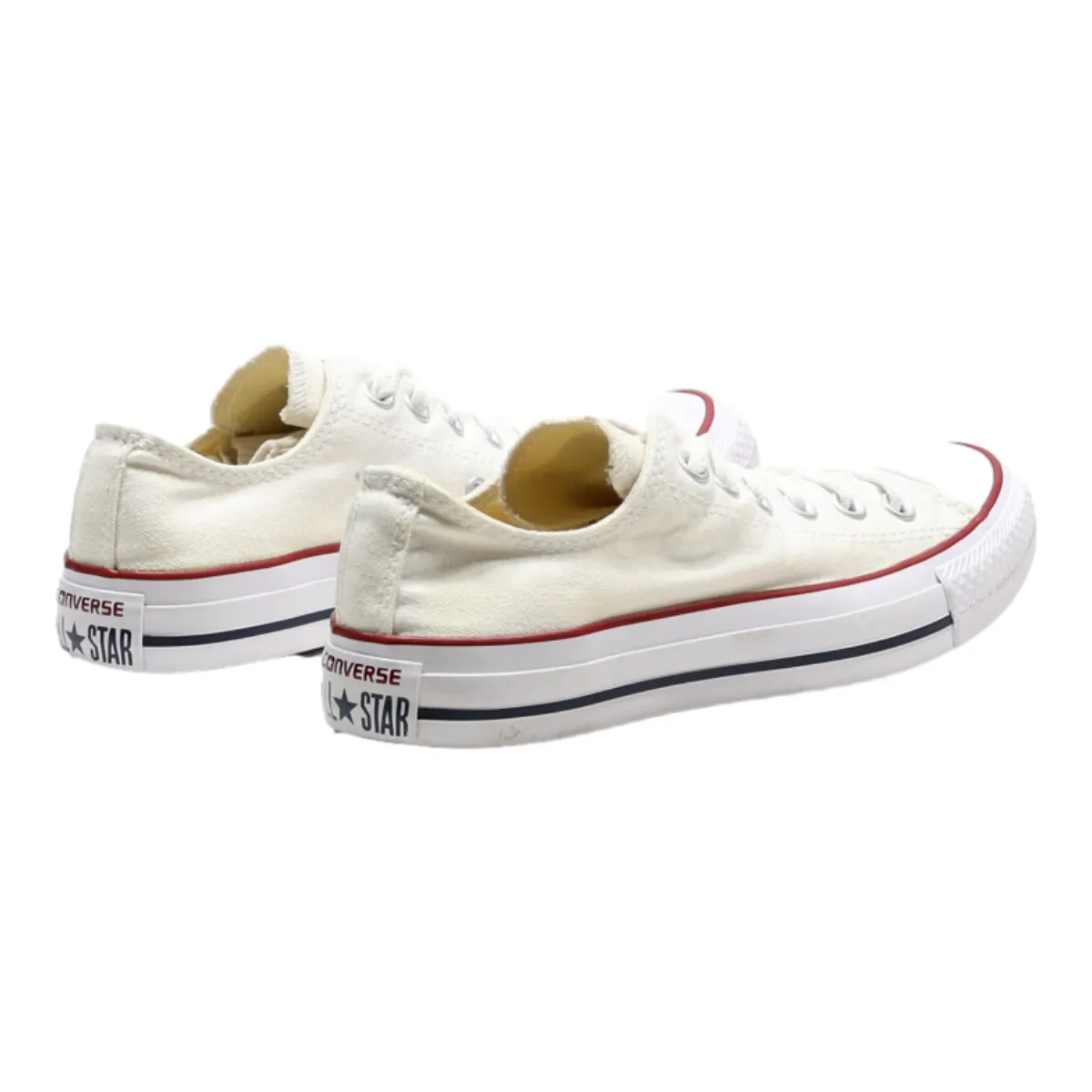 CONVERSE Chuck Taylor All Star Low Top Trainers White Canvas Womens UK 5