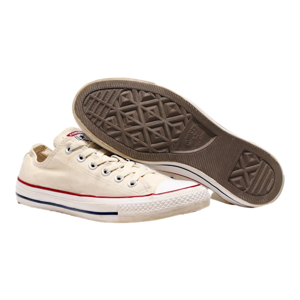 CONVERSE Converse Chuck Taylor All Star Low Top Trainers Beige Canvas Womens UK 7