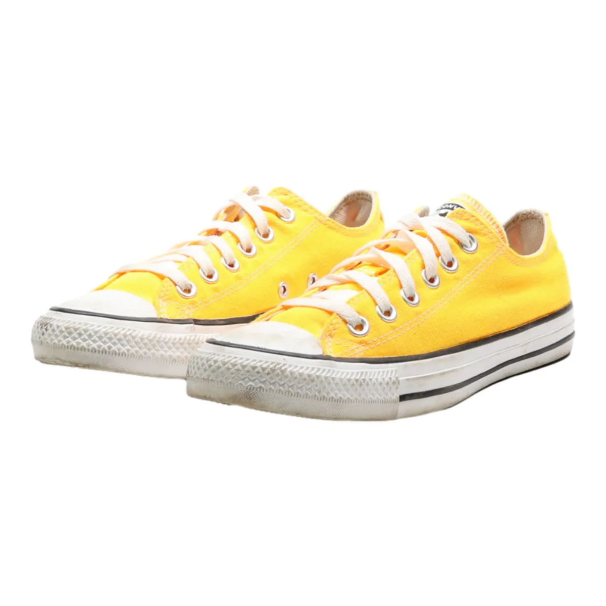 CONVERSE Converse Chuck Taylor All Star Low Top Trainers Yellow Canvas Womens UK 5.5