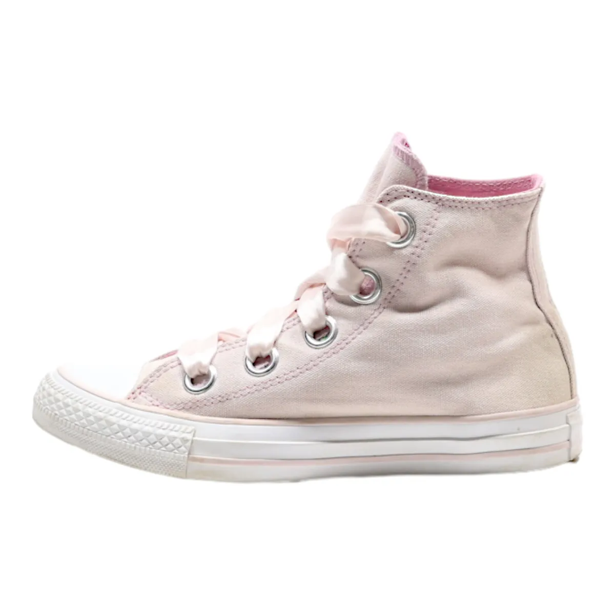 CONVERSE High Top Trainers Pink Canvas Womens UK 5