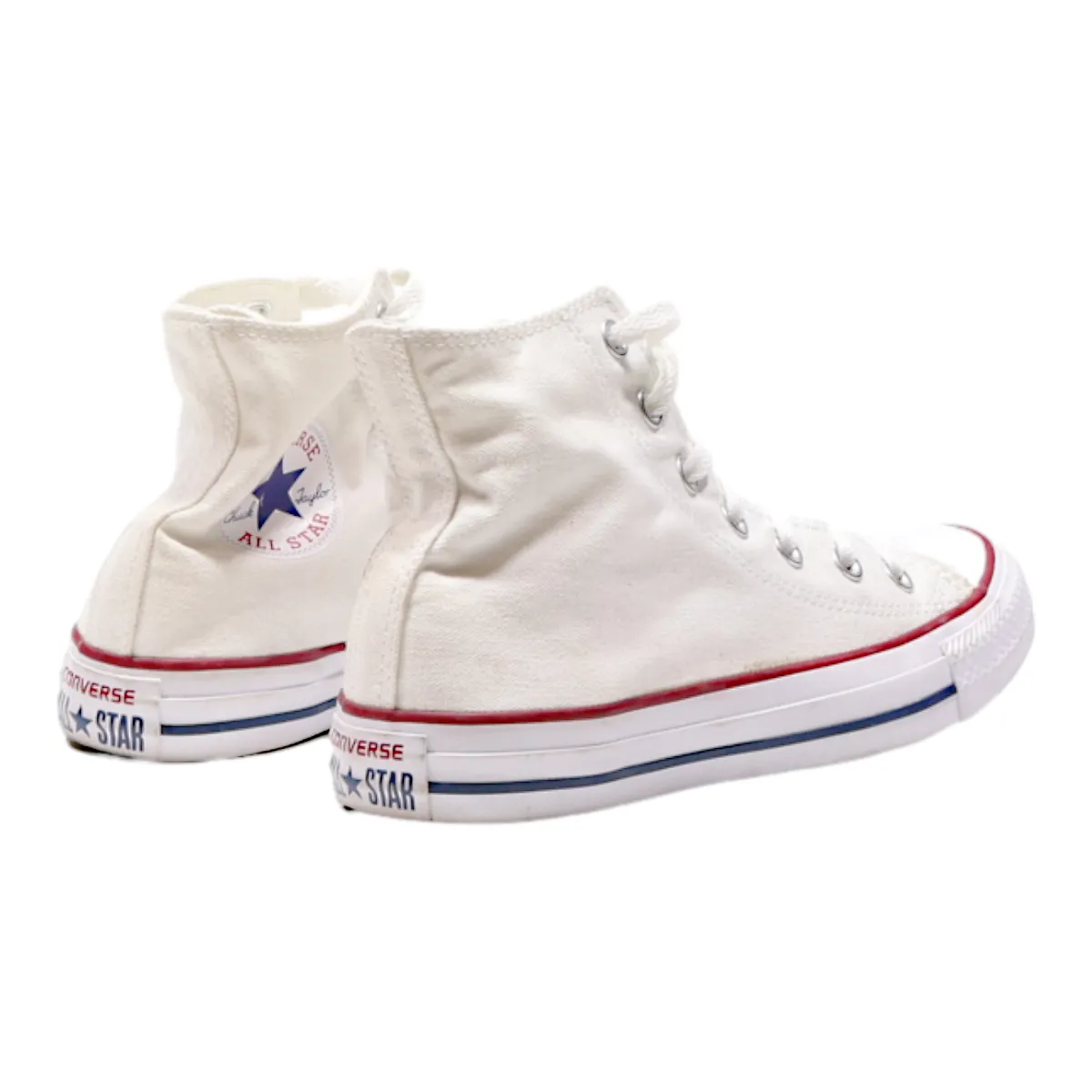 CONVERSE High Top Trainers White Canvas Womens UK 4.5
