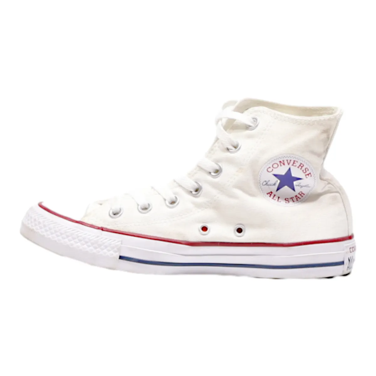 CONVERSE High Top Trainers White Canvas Womens UK 4.5