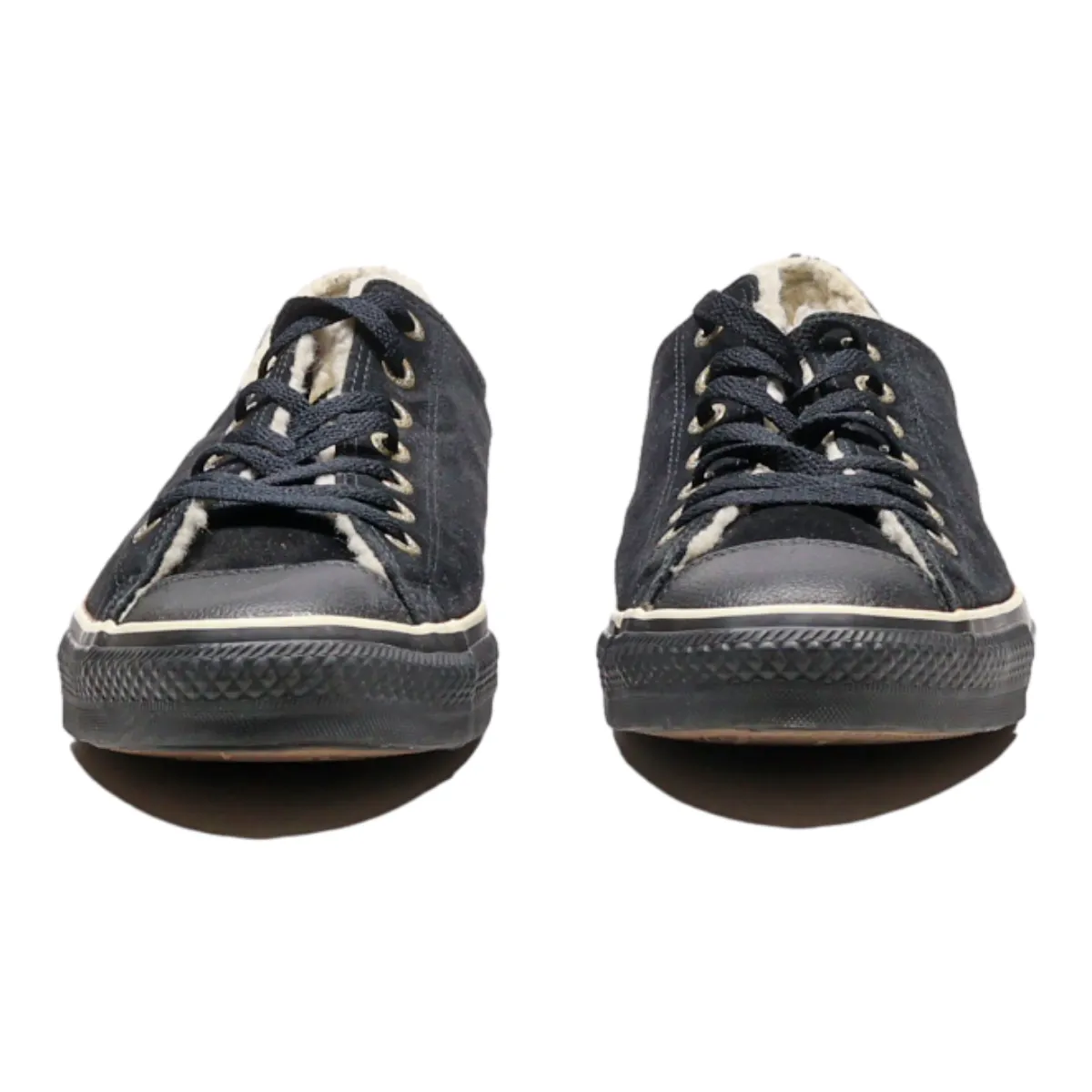 CONVERSE Low Top Trainers Black Canvas Mens UK 10