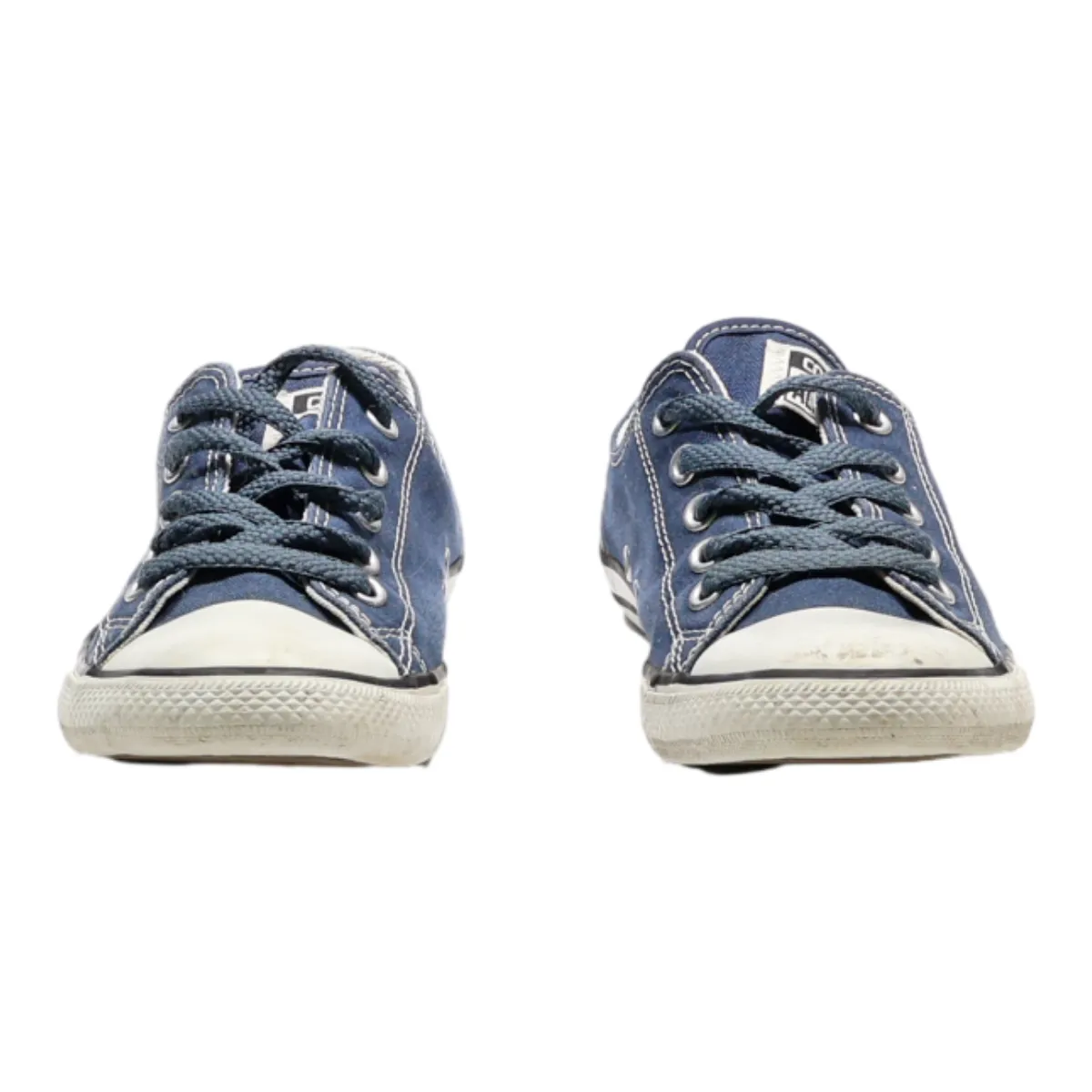 CONVERSE Low Top Trainers Blue Canvas Womens UK 4