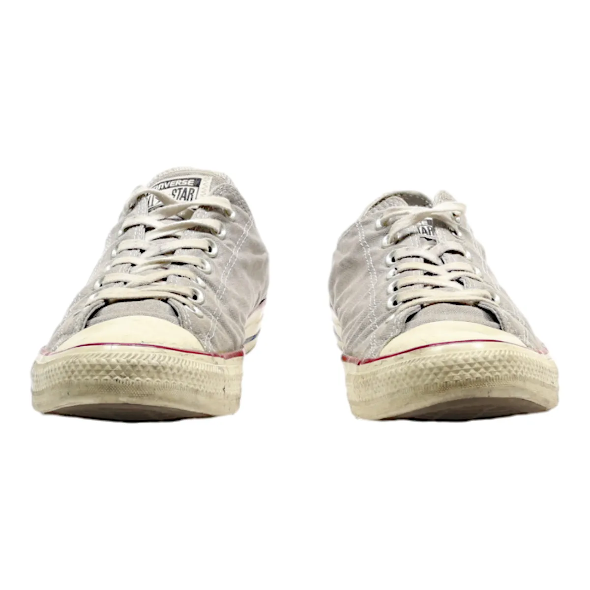 CONVERSE Low Top Trainers Grey Canvas Mens UK 9.5