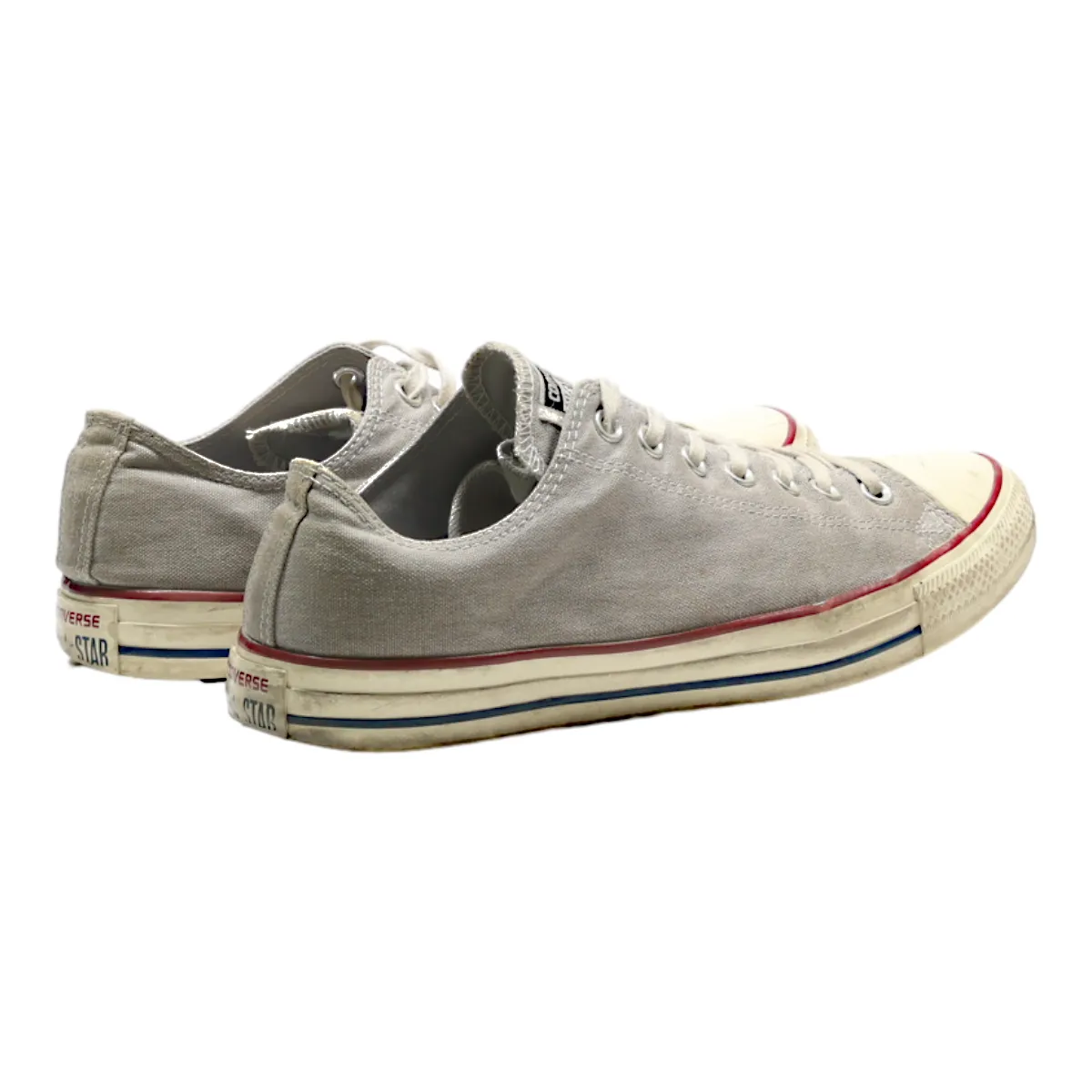 CONVERSE Low Top Trainers Grey Canvas Mens UK 9.5