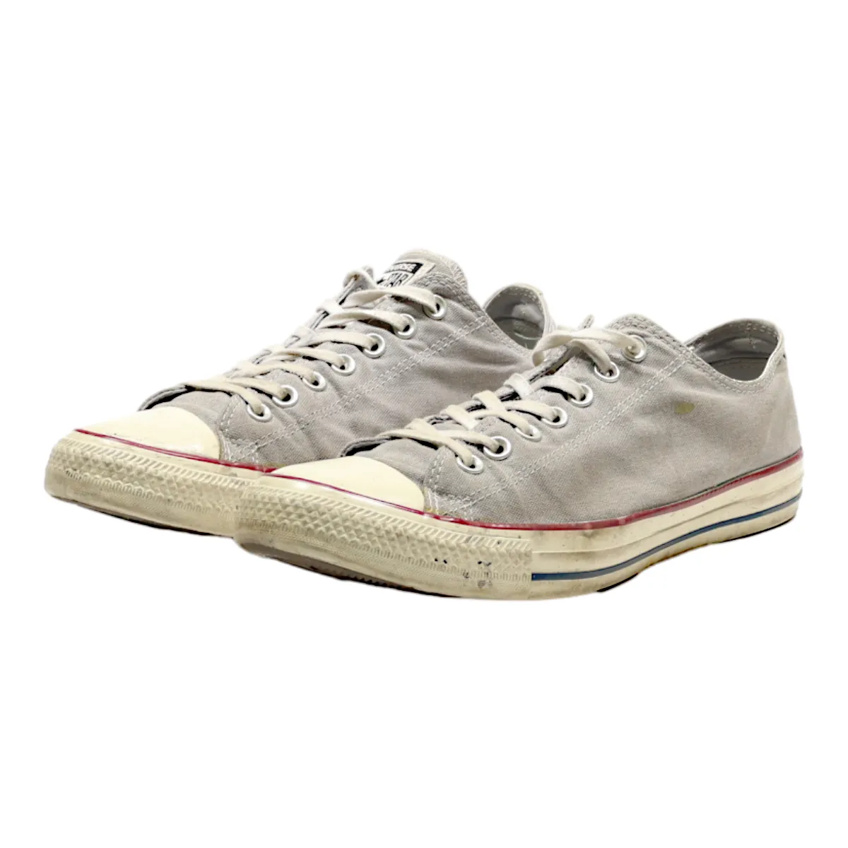 CONVERSE Low Top Trainers Grey Canvas Mens UK 9.5