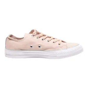 CONVERSE Low Top Trainers Pink Canvas Womens UK 5