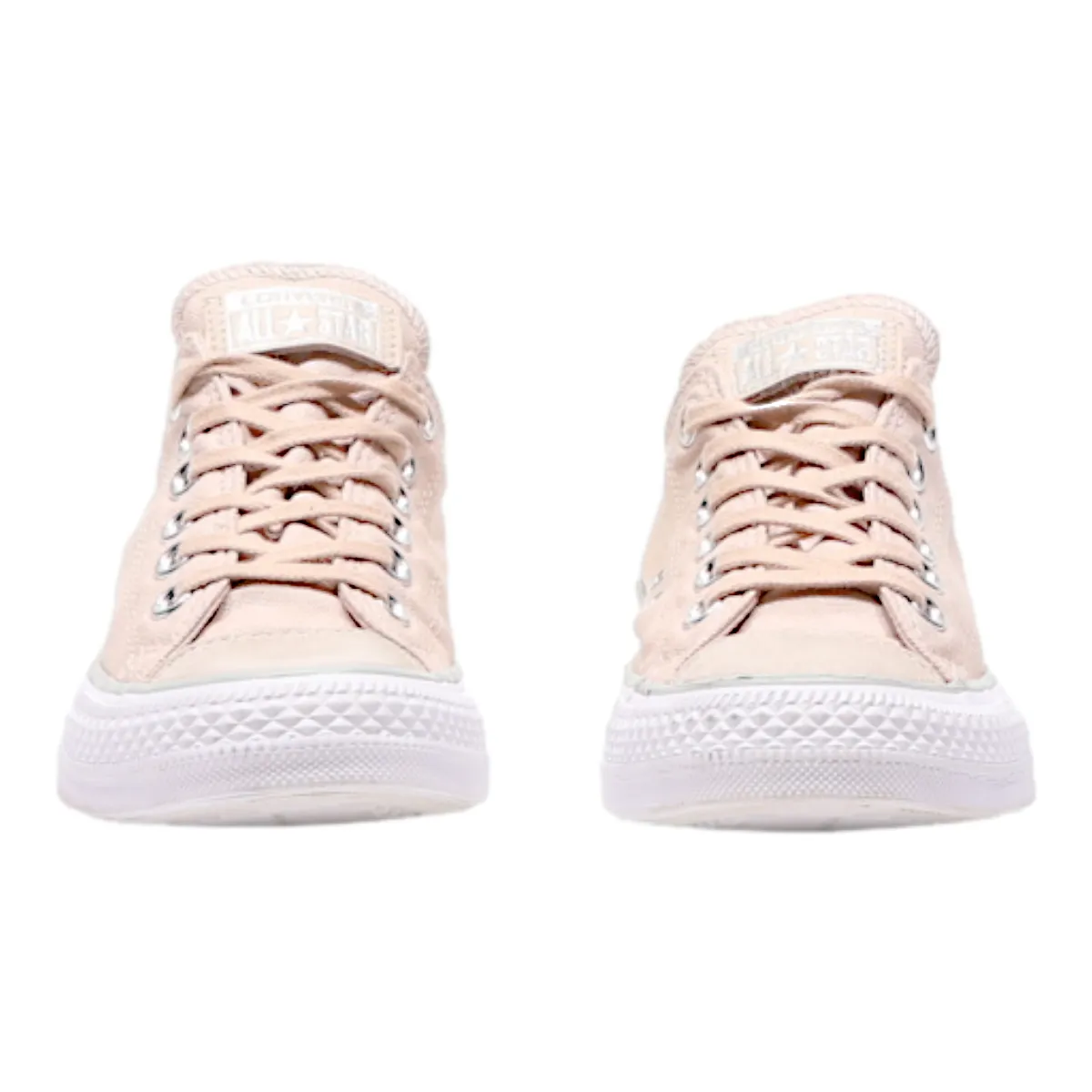 CONVERSE Low Top Trainers Pink Canvas Womens UK 5