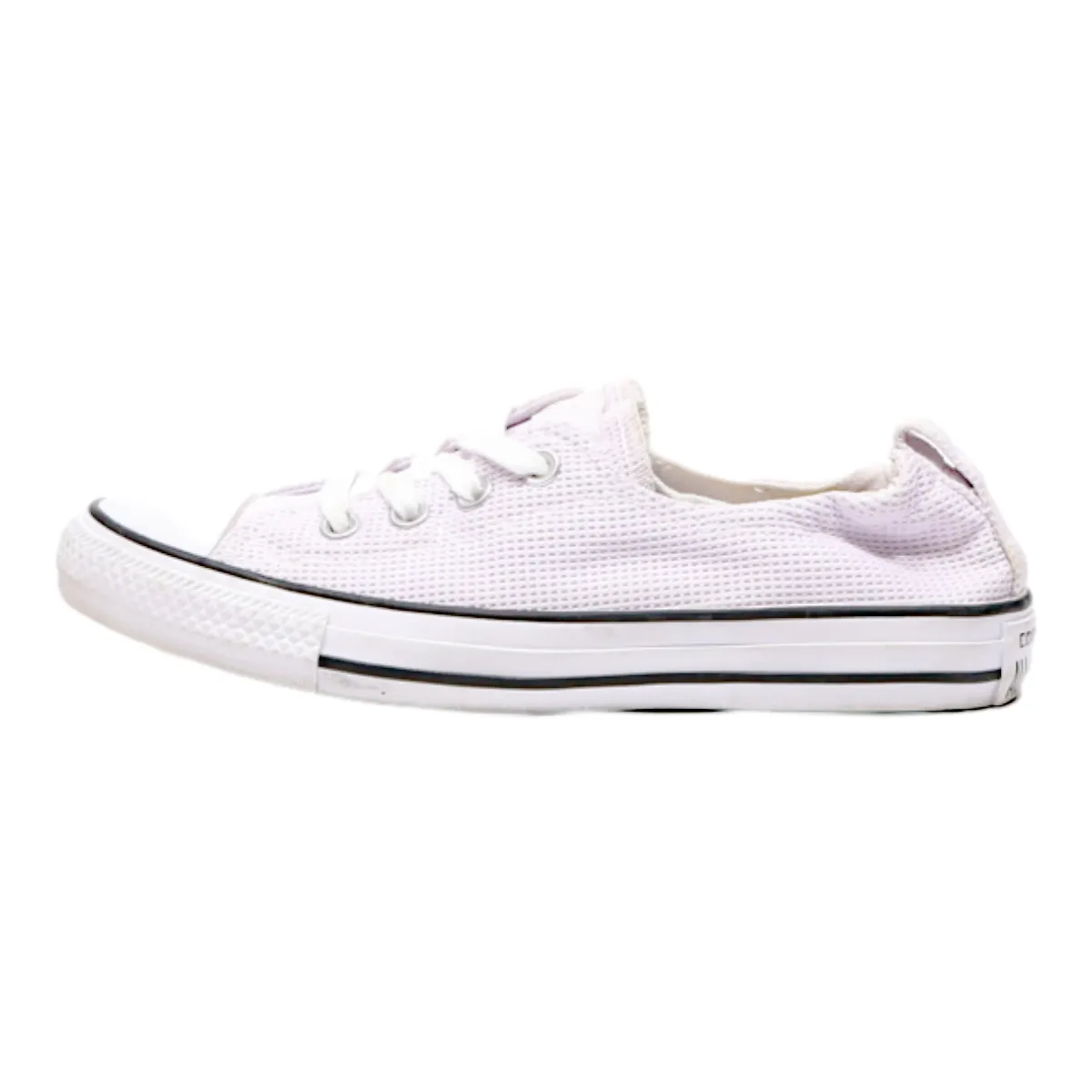 CONVERSE Low Top Trainers Pink Canvas Womens UK 6