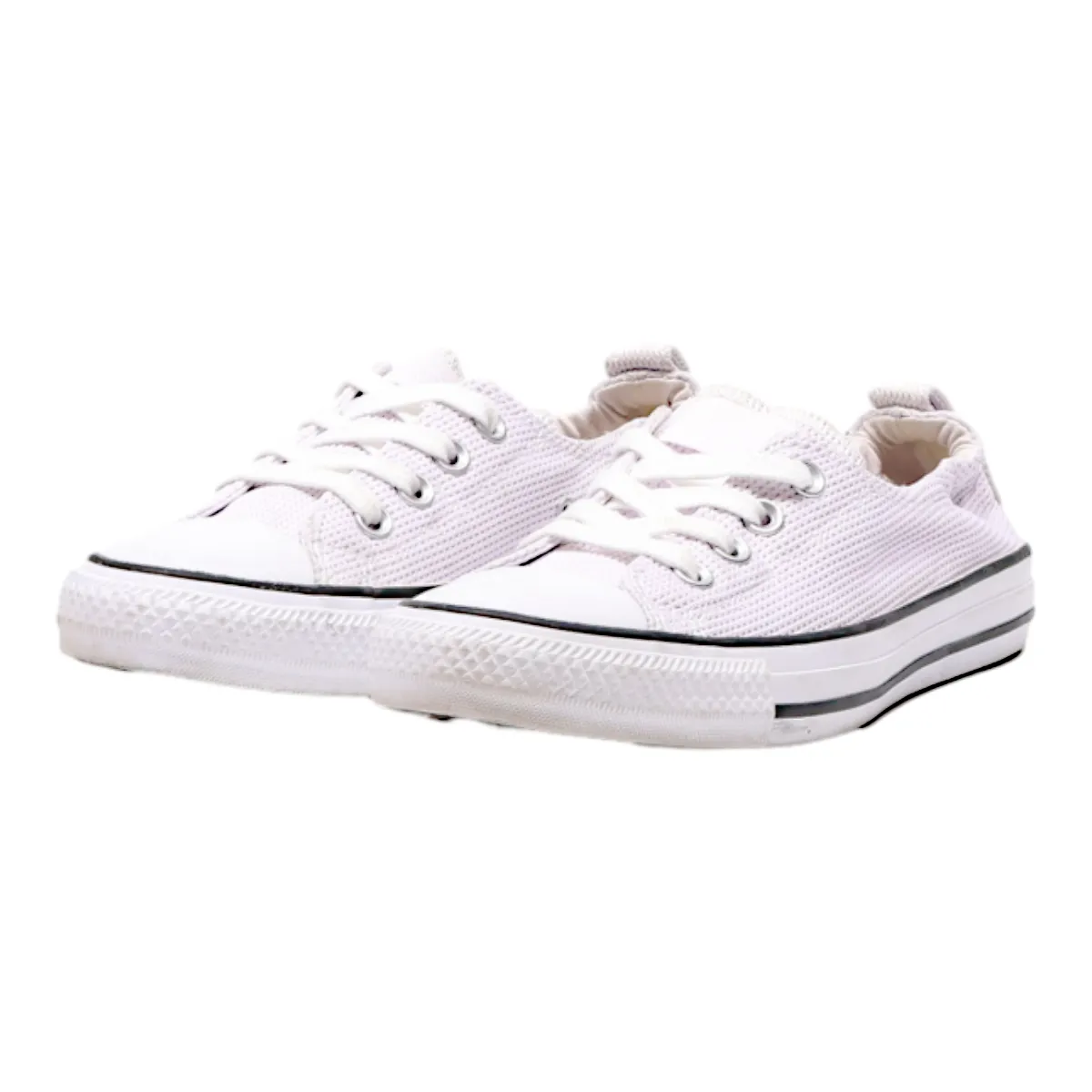 CONVERSE Low Top Trainers Pink Canvas Womens UK 6