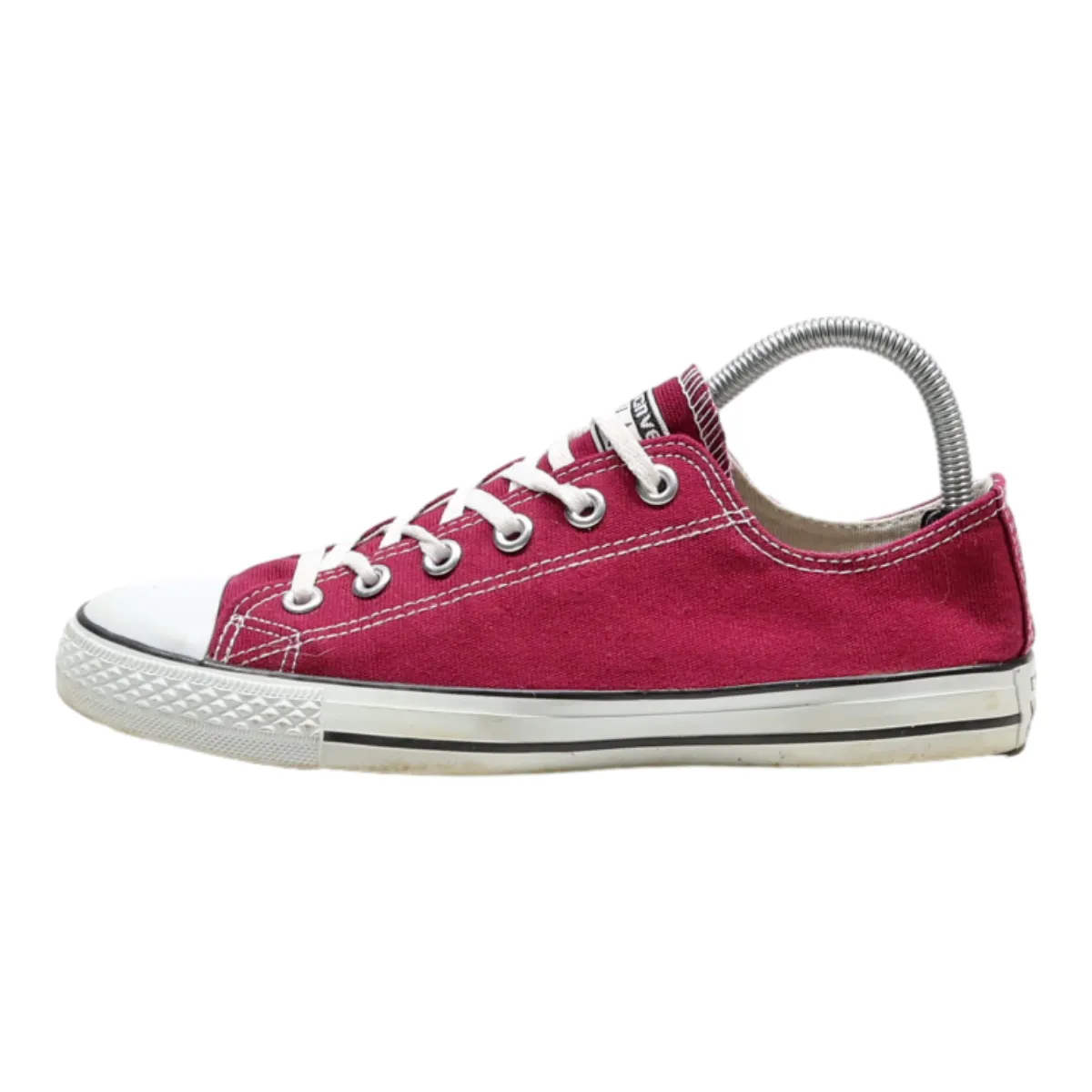 CONVERSE Low Top Trainers Purple Canvas Womens UK 6.5