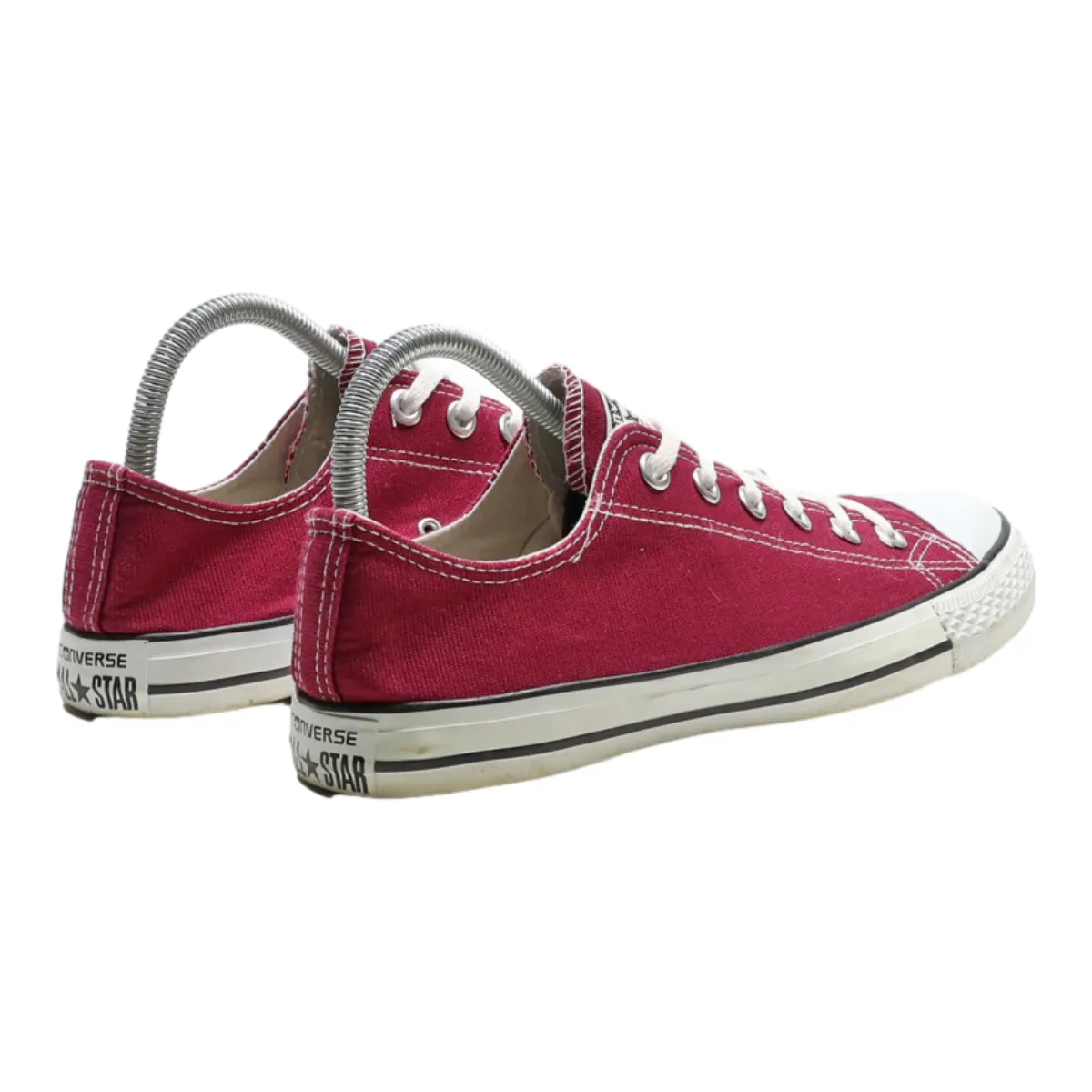 CONVERSE Low Top Trainers Purple Canvas Womens UK 6.5