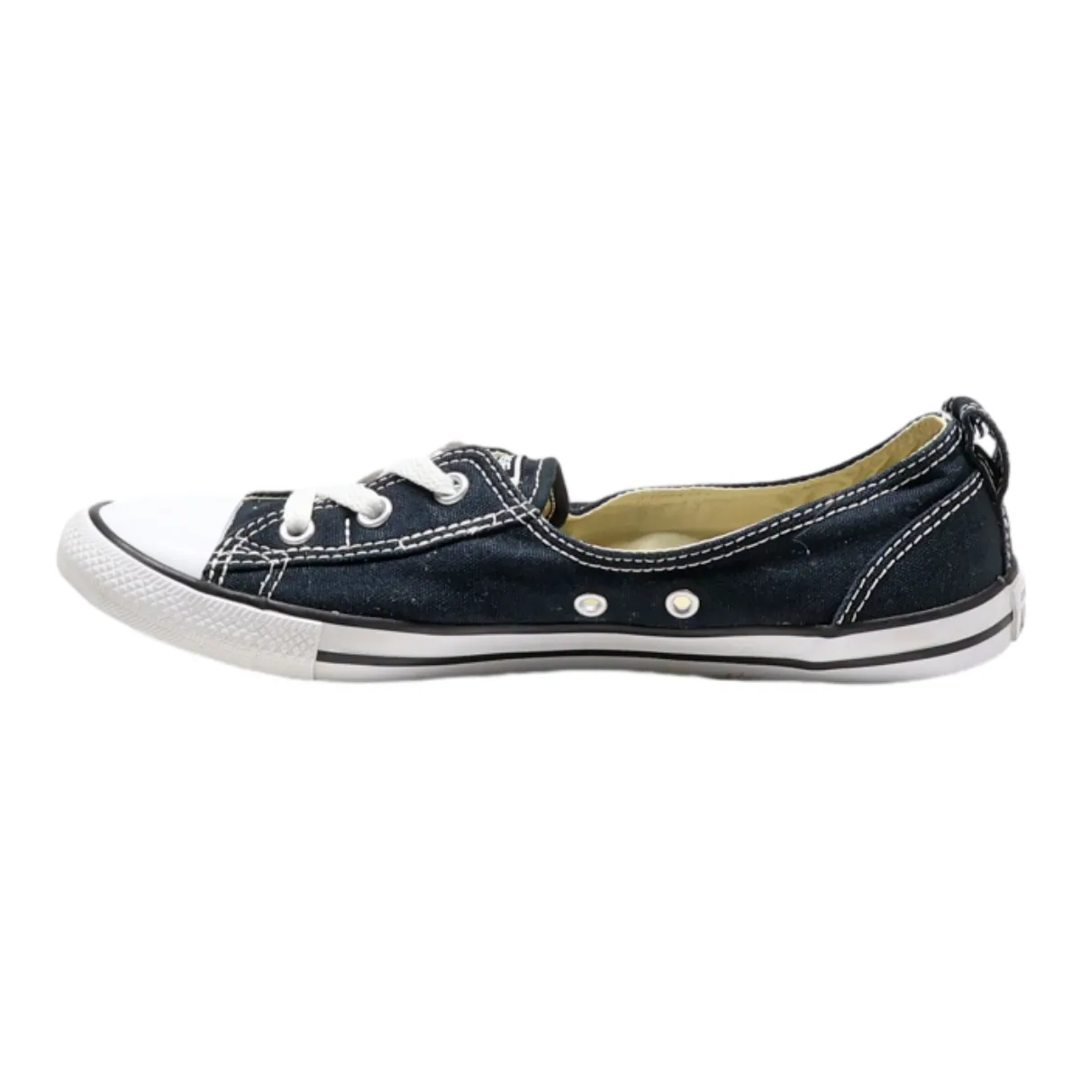 CONVERSE Pump Shoes Black Canvas Womens UK 5.5