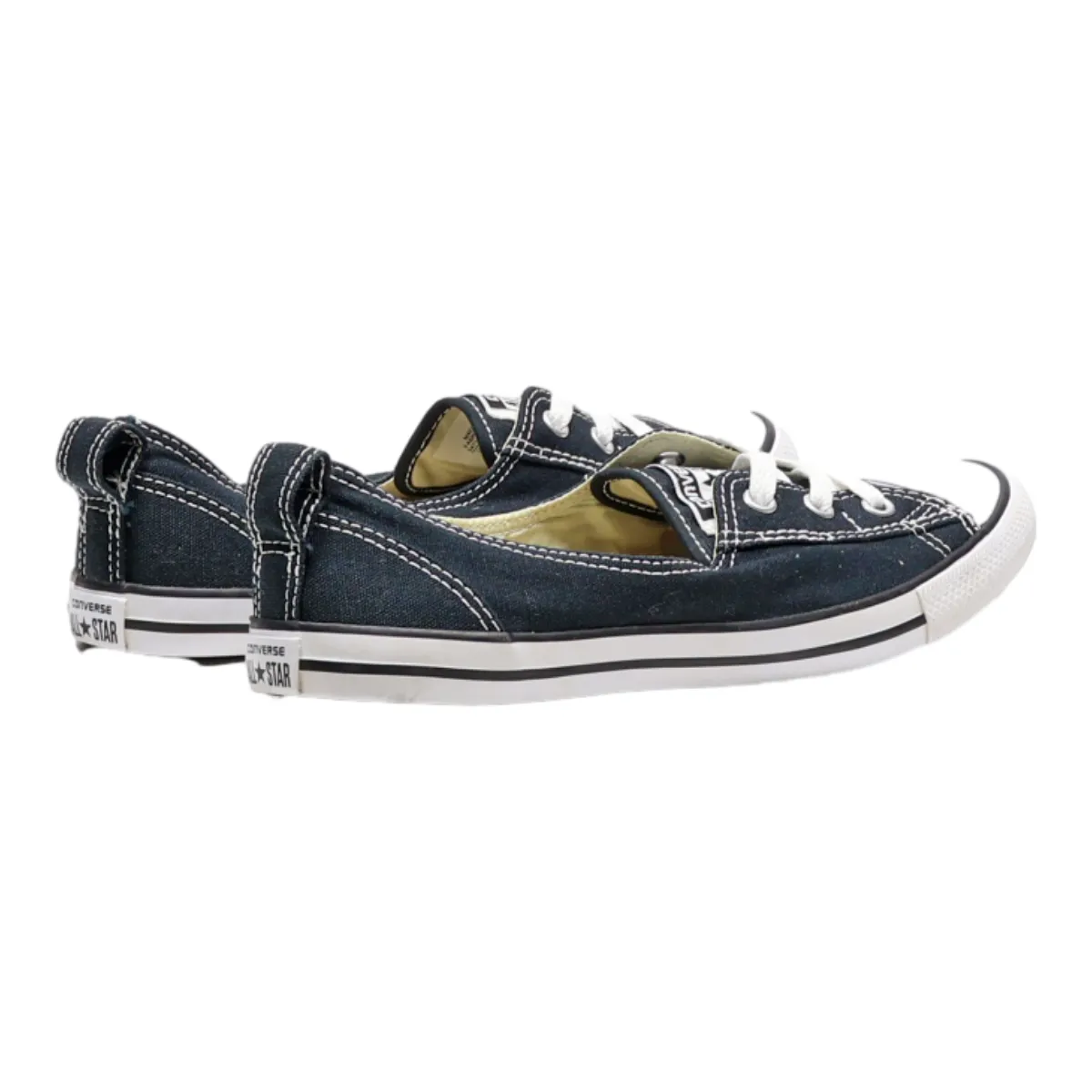 CONVERSE Pump Shoes Black Canvas Womens UK 5.5