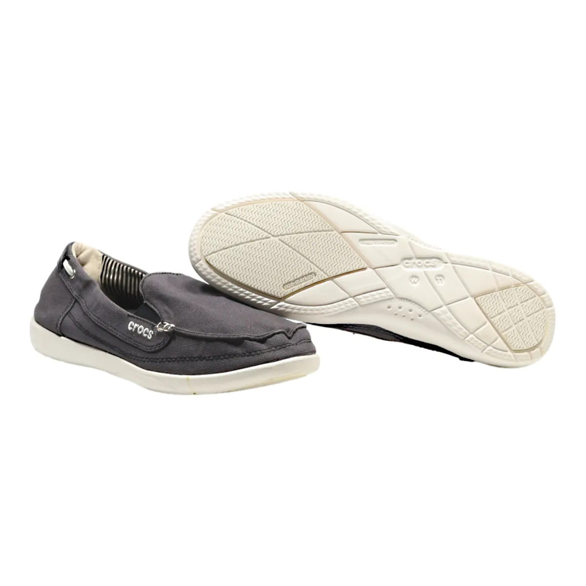 CROCS Pump Shoes Black Canvas Womens UK 9