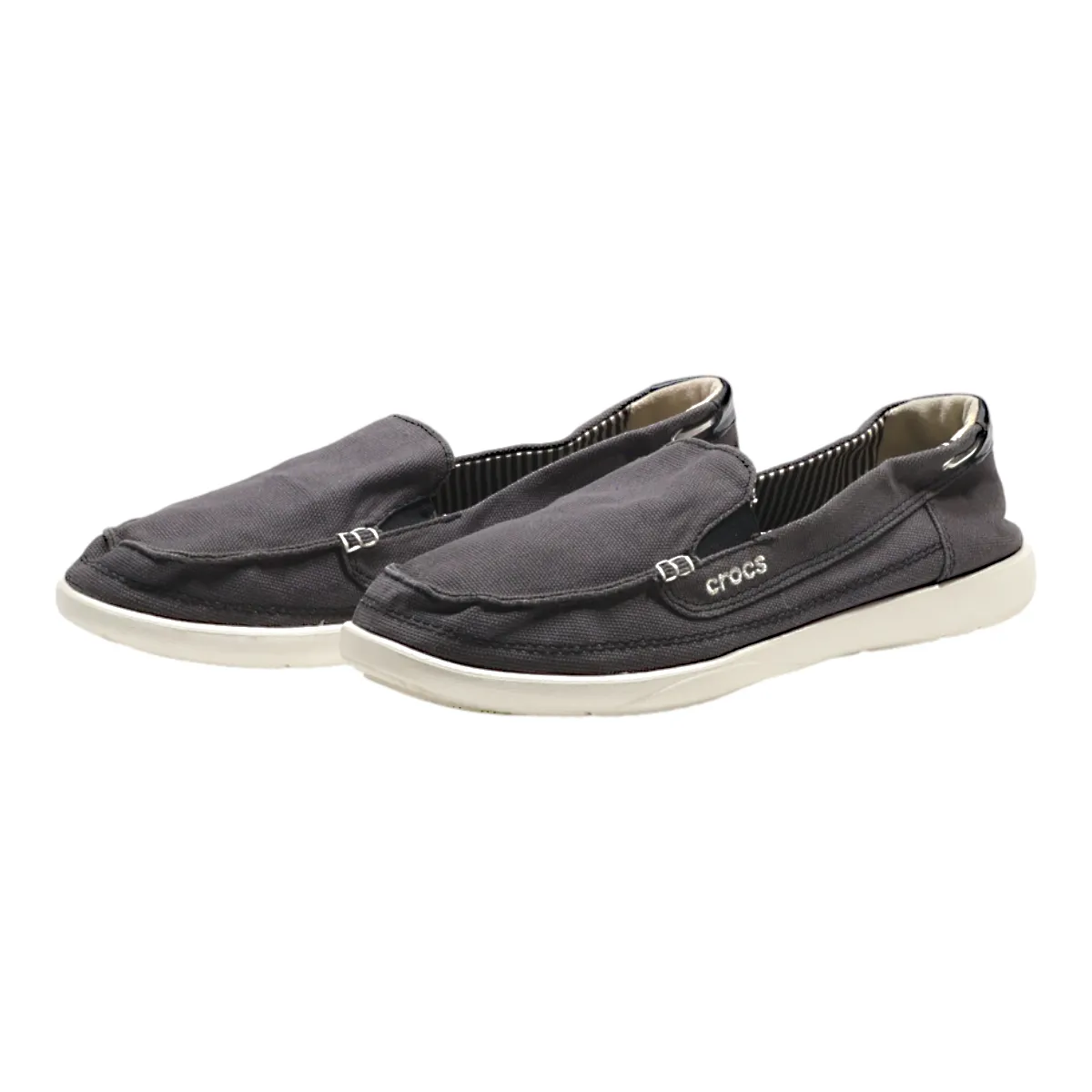 CROCS Pump Shoes Black Canvas Womens UK 9